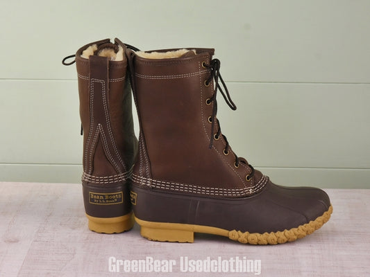 F003 USA製 L.L.Bean ビーンブーツ インナーボア 茶 メンズ 26~26.5cmくらい