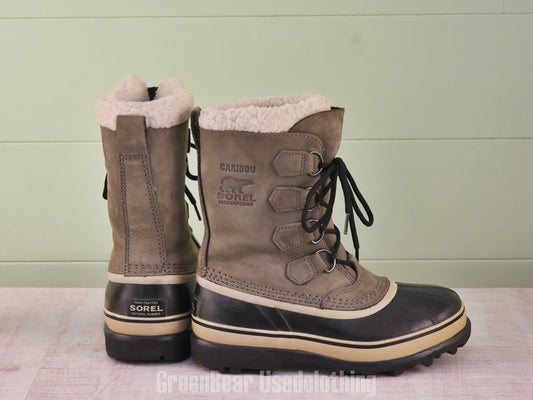 F053 レディース SOREL スノーブーツ グレー 24cm