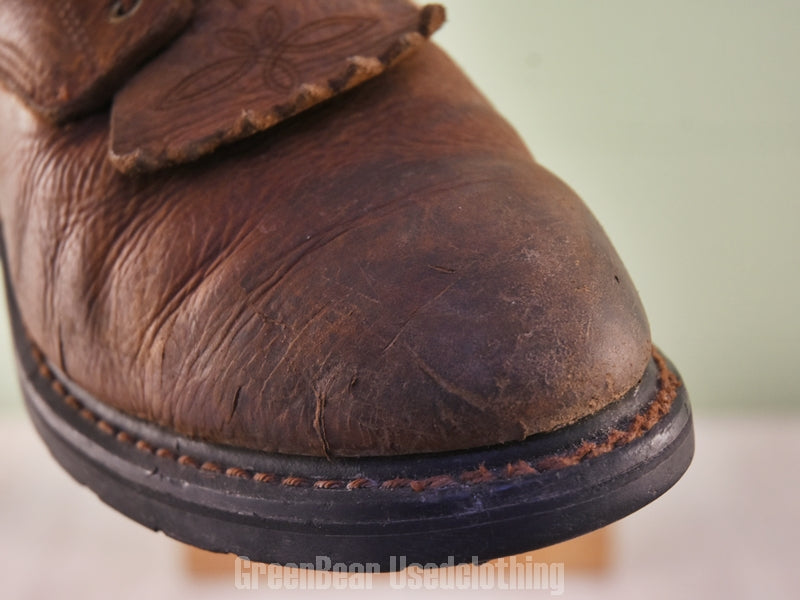 F104 メンズ ARIAT レースアップブーツ 茶 メンズ US11EE 29cm