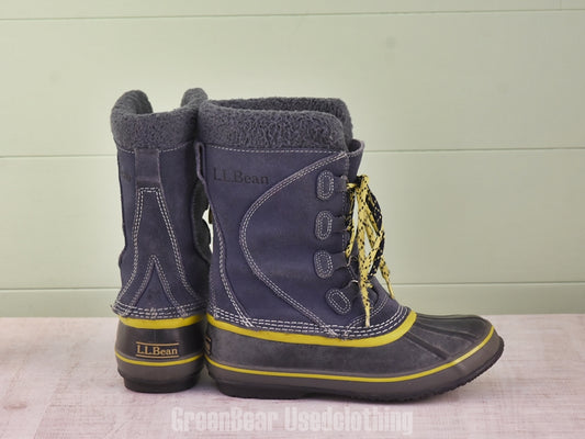F108 レディース キッズ L.L.Bean ビーンブーツ 青系 kid's4 22.5cm
