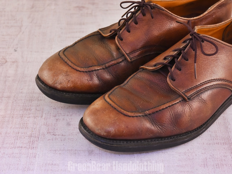 F140 USA製 RED WING ビンテージ Uチップシューズ 茶 メンズ 11.5D 29.5cm