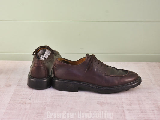 F141 イタリア製 TOD'S Uチップシューズ 茶 メンズ 10 28cm