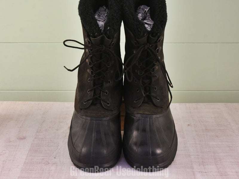 F156 カナダ製 SOREL ビンテージ スノーブーツ 黒 メンズ 10 28cm
