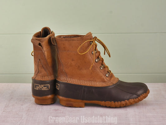 F164 USA製 L.L.Bean ビンテージ ビーンブーツ 裏地付き 茶 メンズ 10LM 28cm
