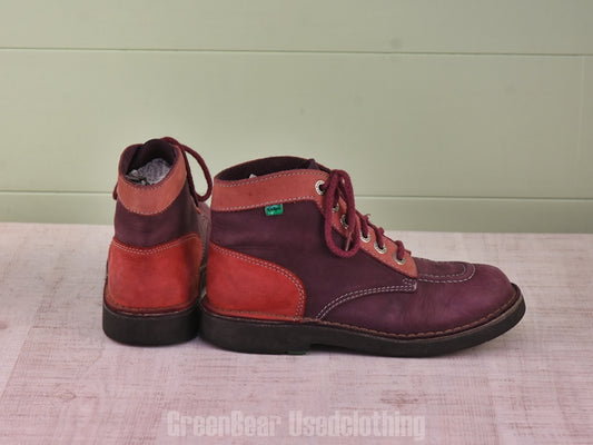 E365 レディース Kickers ショートブーツ 紫 39 24.5cm