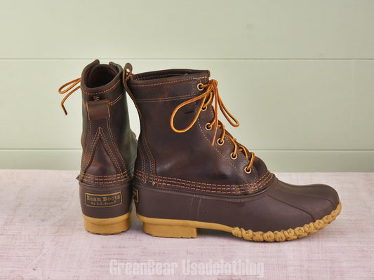 F181 USA製 L.L.Bean ビーンブーツ 裏地付き 茶 レディース W7M 25cm
