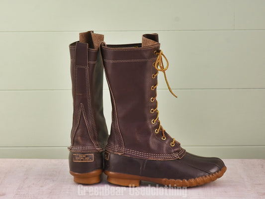 F188 USA製 L.L.Bean ビンテージ ビーンブーツ 茶 レディース 6M 24cm