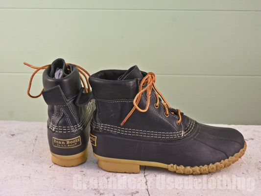 USA製 L.L.Bean ビーンブーツ 紺 レディース W7M 24cm B157