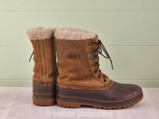 F190 USA製 SOREL ビンテージ スノーブーツ 茶 メンズ 9 27cm