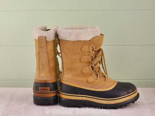 F192 レディース SOREL スノーブーツ 茶 24.5cm