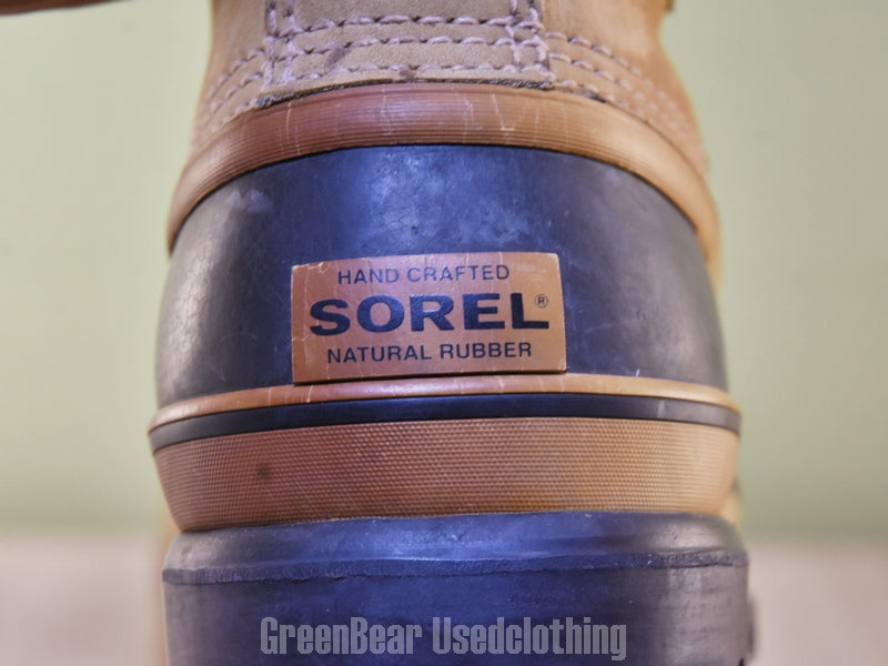 F192 レディース SOREL スノーブーツ 茶 24.5cm
