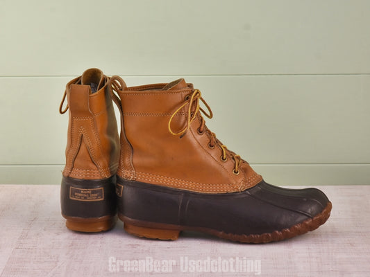 F197 USA製 L.L.Bean ビンテージ ビーンブーツ 茶 メンズ 9M 27cm