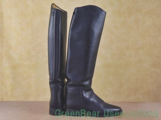 R377 レディース キッズ Cavallo ジョッキーブーツ 黒 22.5cm