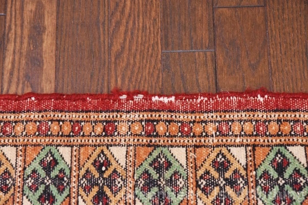 RAGU065 トライバルラグ 116.5cm×78cm ウール絨毯 アンティーク ヴィンテージ