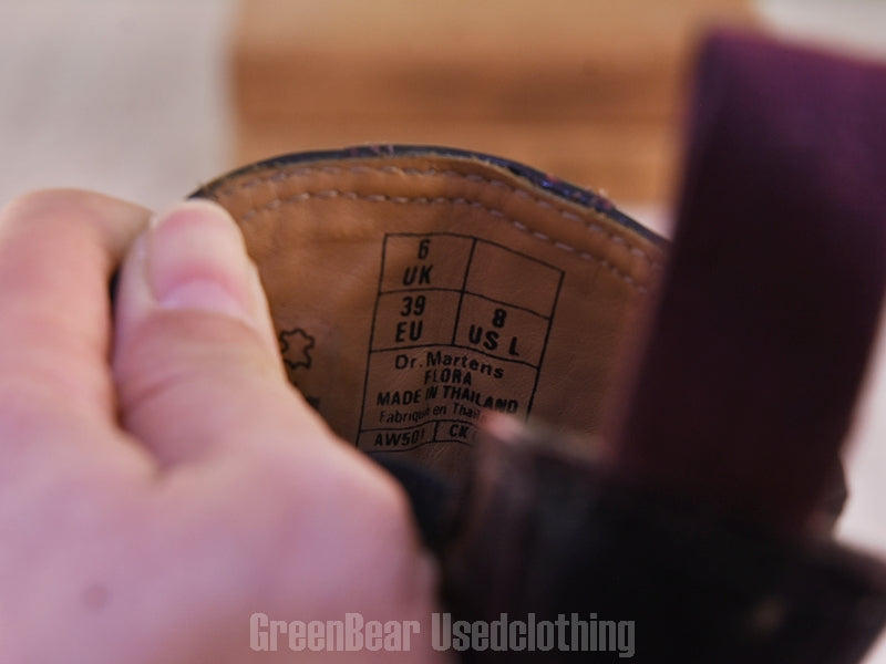 E438 レディース Dr.Martens サイドゴアブーツ 茶 39 24.5cm