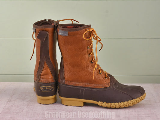 E444 USA製 L.L.Bean ビーンブーツ インナーボア 茶 メンズ 25cmくらい