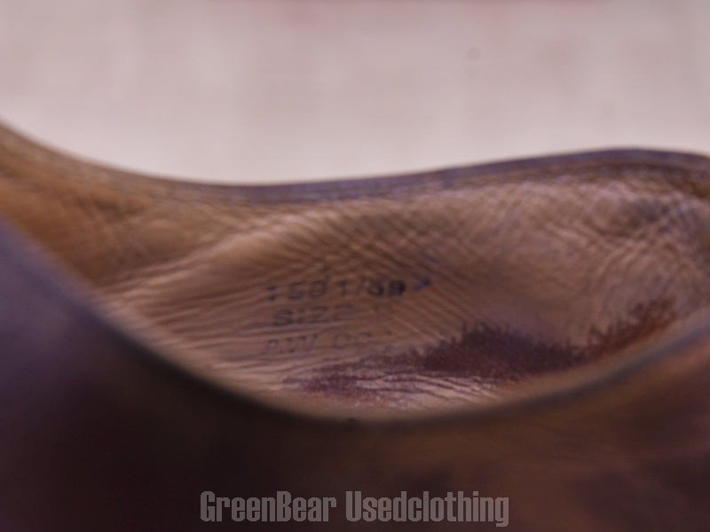 E445 イギリス製 Dr.Martens ビンテージ メンズシューズ 茶 9 27cm