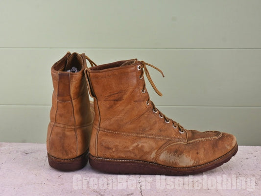 USA製 Hudson Bay ビンテージ ワークブーツ 茶 メンズ 10C 28cm B297