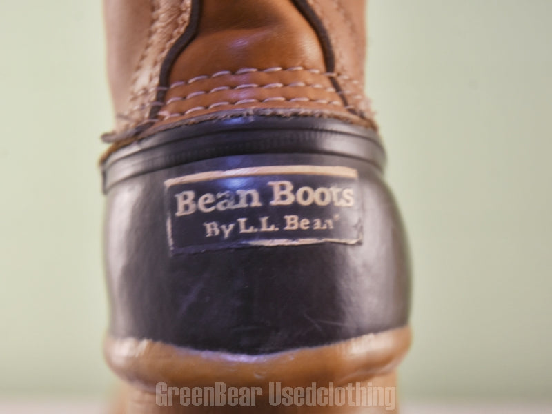 D096 USA製 L.L.Bean ビンテージ ビーンブーツ ワイズ細め 茶 メンズ 10N 28cm