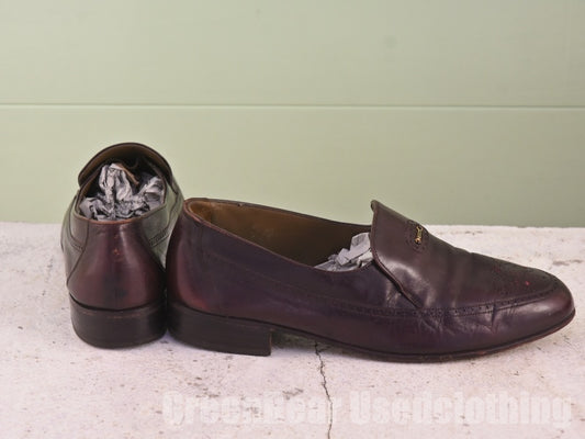 ビンテージ バリー BALLY スリッポンシューズ 茶 メンズ 7.5 25.5cm C039