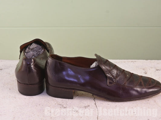 ビンテージ GRENSON スリッポンシューズ 茶 メンズ 8.5 26.5cm C040
