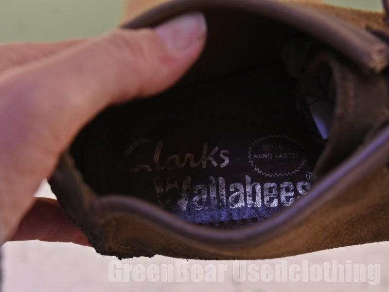 ビンテージ Clarks レディースブーツ スウェード 茶 5D 23cm C048