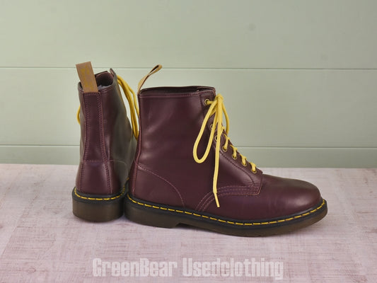 D163 メンズ Dr.Martens 8ホールブーツ 茶 EU44 US10.5M 27cm