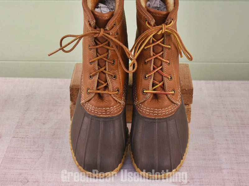 D168 USA製 L.L.Bean ビーンブーツ インナーボア 茶 レディース W8M 25cm