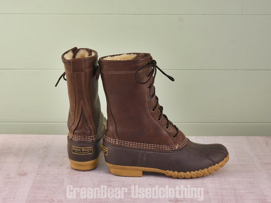D188 USA製 L.L.Bean ビーンブーツ インナーボア 茶 メンズ 25cmくらい