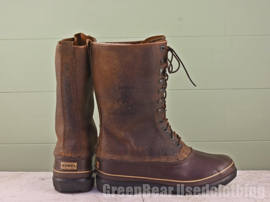 カナダ製 SOREL ビンテージ スノーブーツ 茶 メンズ 11 29cm Z175