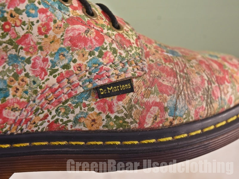 イギリス製 Dr.Martens ビンテージ 8ホールブーツ 花柄 レディース 23~23.5cmくらい C116