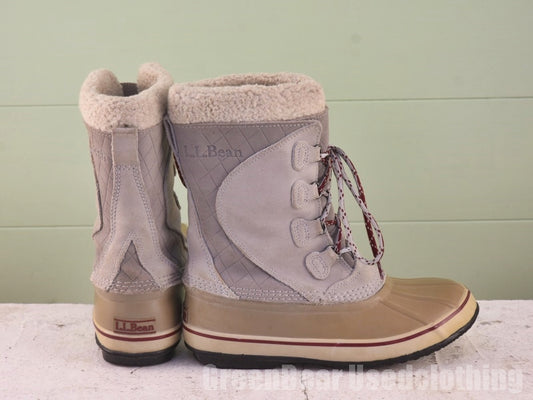 レディース L.L.Bean スノーブーツ グレー 7W 24cm Z212