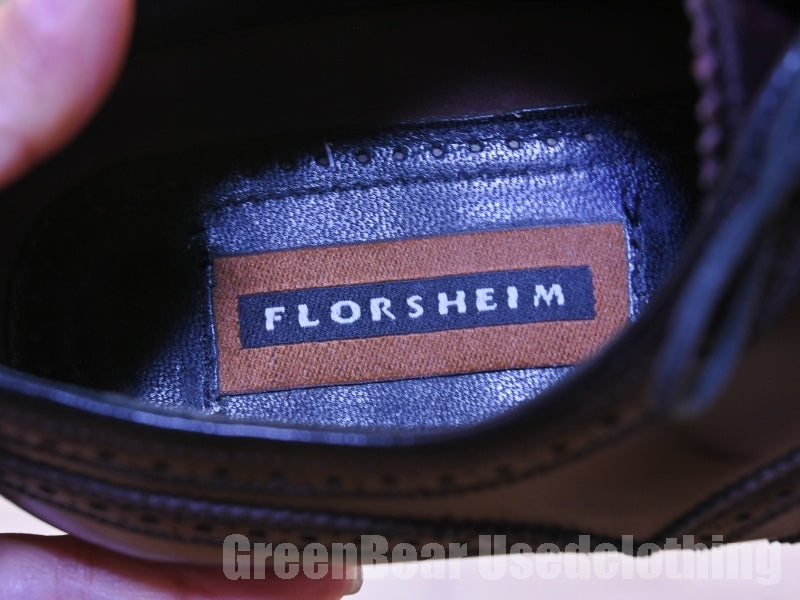 メンズ FLORSHEIM ビジネスシューズ ウイングチップ 茶 10D 28cm C142