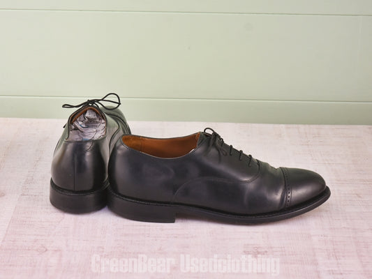 E492 ビンテージ BOSTONIAN ビジネスシューズ ストレートチップ 黒 メンズ 8D/B 26cm