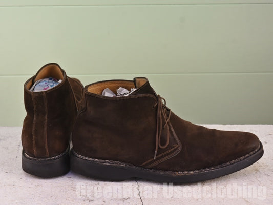メンズ HARRIS チャッカブーツ スウェード 茶 6.5 24.5cm A470