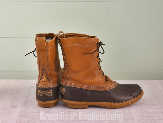 E501 USA製 L.L.Bean ビンテージ ビーンブーツ 茶 メンズ 10LM 28cm