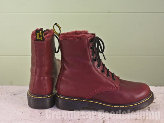レディース Dr.Martens 8ホールブーツ インナーボア エンジ 37 23.5cm C197
