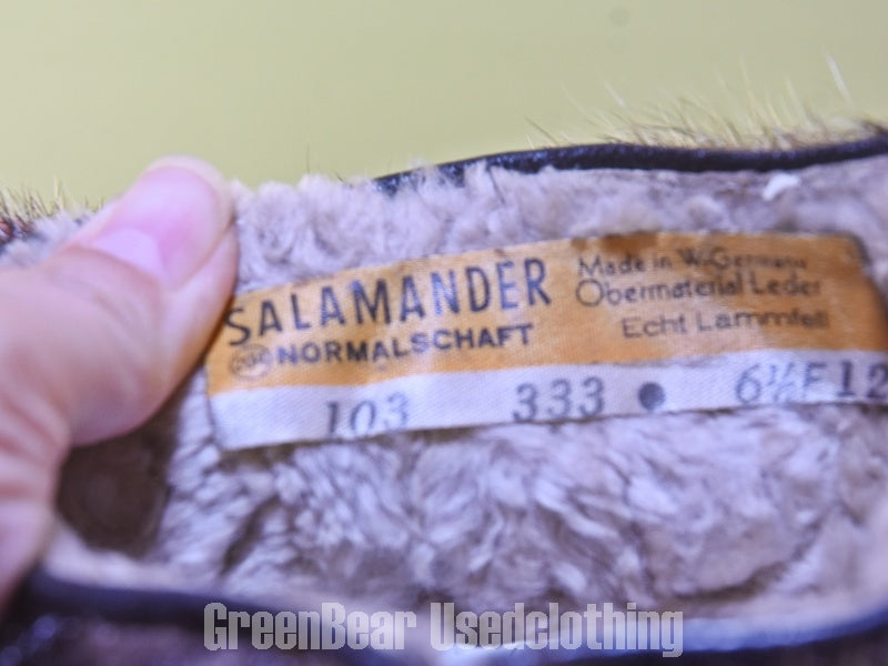 D067 ビンテージ SALAMANDER エスキモーブーツ アザラシ毛 レディース 6.5F 23.5cm