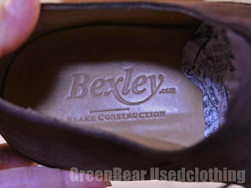 メンズ Bexley ビジネスシューズ スウェード 茶 45W 27.5cm C232
