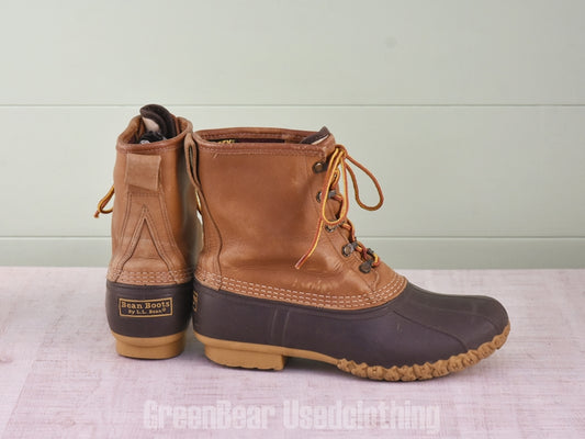 E577 USA製 L.L.Bean ビーンブーツ 裏地付き 茶 メンズ 25cmくらい
