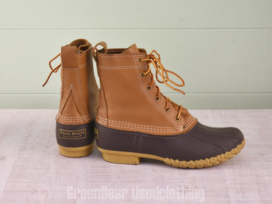 E578 USA製 L.L.Bean ビーンブーツ 茶 レディース W8M 25cm