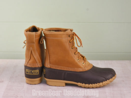 E581 USA製 L.L.Bean ビーンブーツ 裏地付き 茶 メンズ 8M 26cm