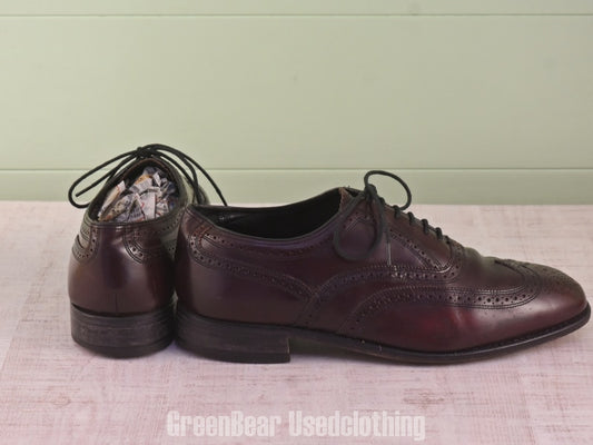 E035 FLORSHEIM ビジネスシューズ ウイングチップ メンズ 茶 11D 29cm