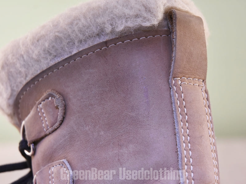 E602 カナダ製 SOREL ビンテージ スノーブーツ 茶 レディース F7 24cm