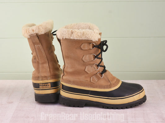 E603 カナダ製 SOREL ビンテージ スノーブーツ 茶 メンズ 25cmくらい