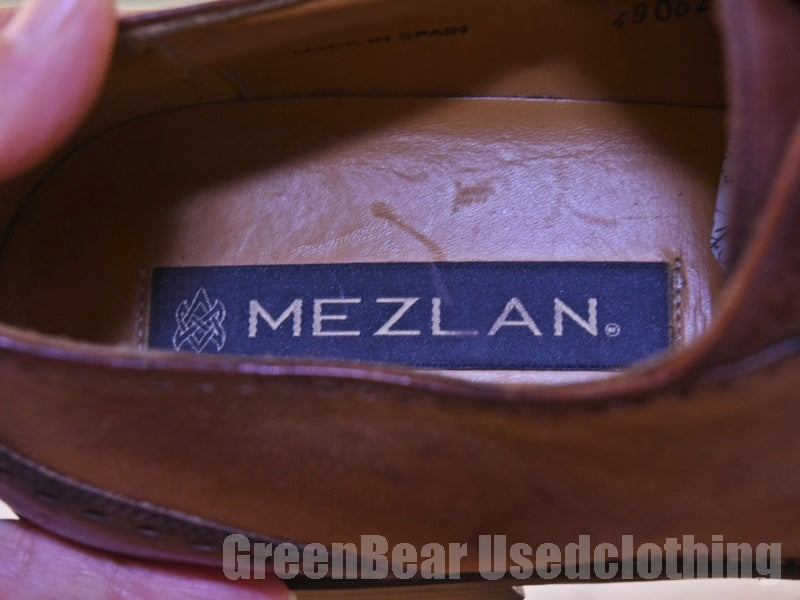 高級 MEZLAN ウイングチップシューズ 茶 メンズ 11M 29cm C273
