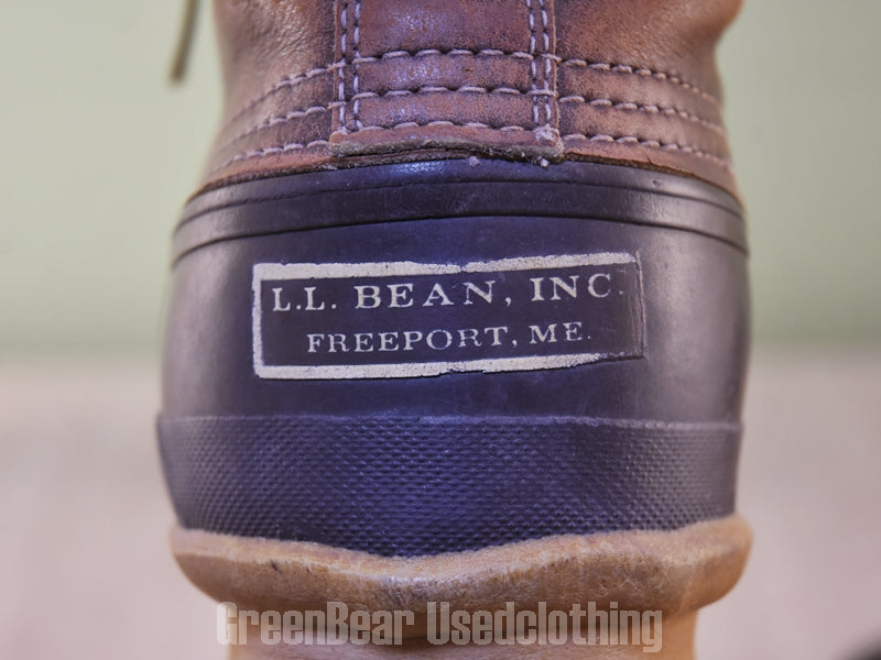 E645 USA製 L.L.Bean ビンテージ スノーブーツ 茶 メンズ 9 27cm