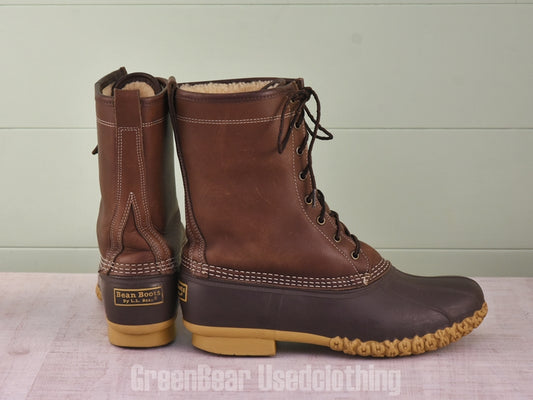 E646 USA製 L.L.Bean ビーンブーツ インナーボア 茶 メンズ 10M 28cm