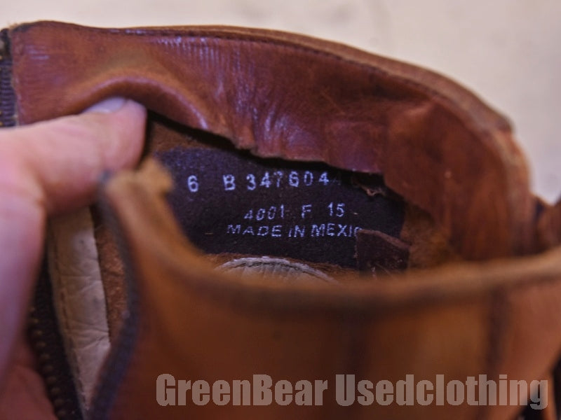 メキシコ製 FRYE エンジニアブーツ 茶 レディース 6B 23cm C297