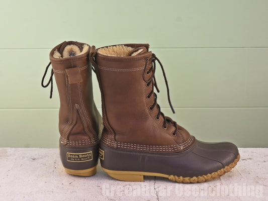 USA製 L.L.Bean ビーンブーツ インナーボア 茶 レディース 25cmくらい Z387